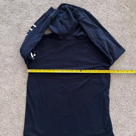 Carhartt Navy Blue Hooded Long Sleeve 100% Cotton L - Picture 7 of 7